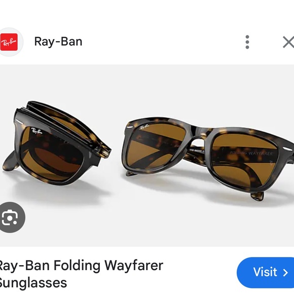 Ray-Ban Folding Wayfarer Sunglasses - Picture 2 of 8